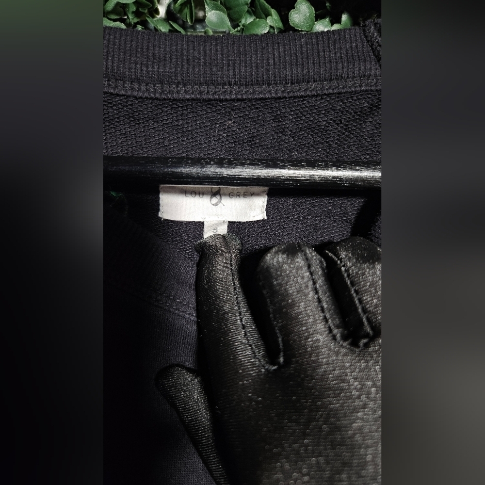 Women's Black Sweater with Red Cherry  Embroidery (Matching Pants Sold Seperate) - Picture 4 of 5